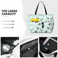 thumbnail image 3 of KLL Duck Animals Farm Print Large Beach Tote Bag Women Waterproof Sandproof Zipper Beach Tote Bag for Pool Gym Grocery Travel with Wet Pocket, 3 of 7