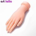 thumbnail image 2 of 1pcs Flexible Soft Plastic Flectional Mannequin Model Painting Practice Tool Nail Art Fake Hand For Training Nail Salon, 2 of 3