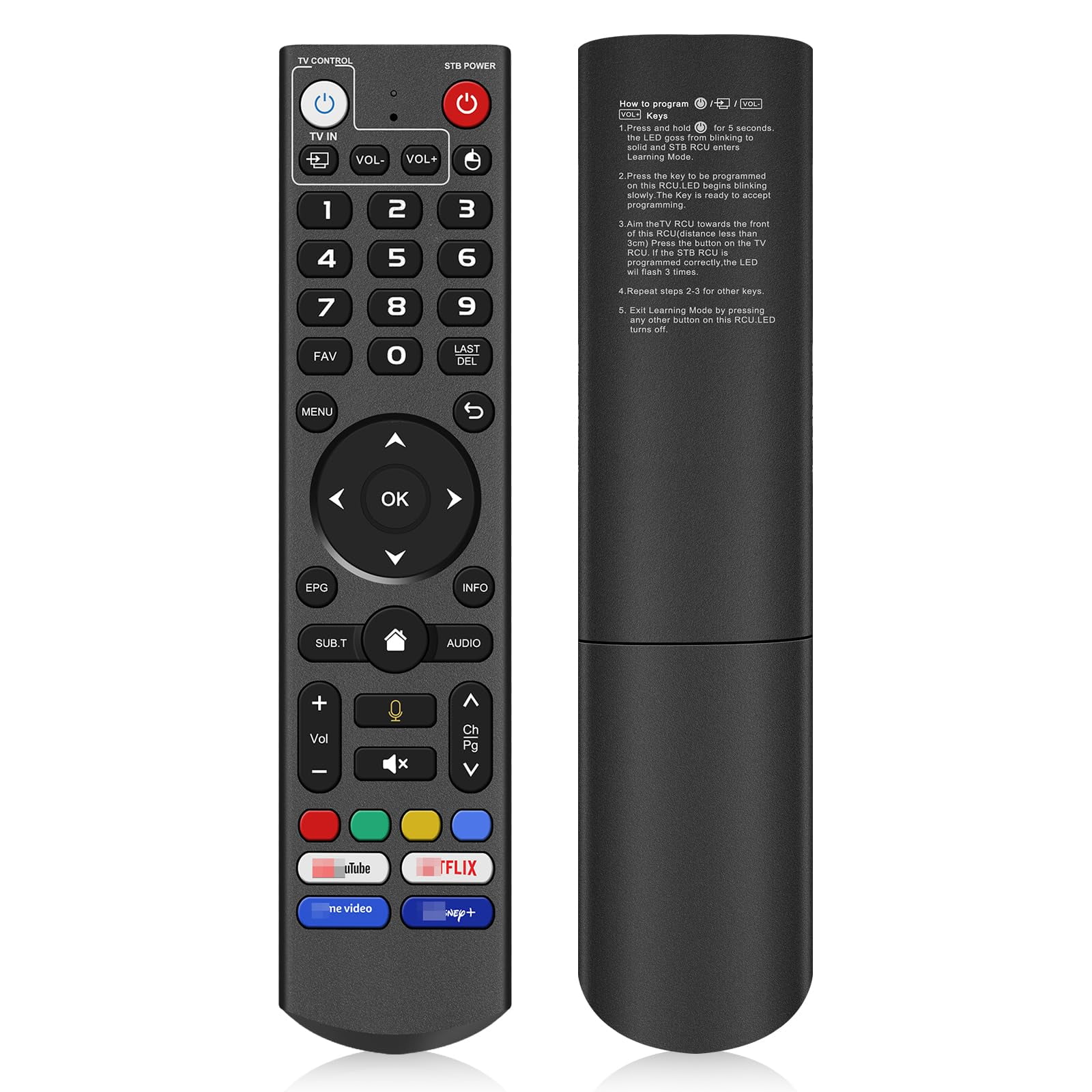 V3 Pro Replacement Voice Remote Control Compatible with vSeeBox V5 Pro / V3 Plus/V3 Pro / V2 Pro / V1 Pro/V1 Max/Elite/Max