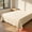 Creamy Yellow 63"x91", variant on Unique Bargains Ployester Gauze Bed Breathable Flat Sheet Bedding Light Gray 63"x91"