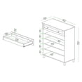 thumbnail image 4 of Baxton Studio Glidden Oak Brown Finished Wood 1-Drawer Shoe Storage Cabinet, 4 of 12