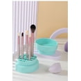 thumbnail image 2 of LanChuBo Cosmetic Brush Cleaner Kit 2-in-1 Washing Bowl & Storage Drying Rack Silicone Beauty Tool for Makeup Tools, Powder Puffs, 2 of 6