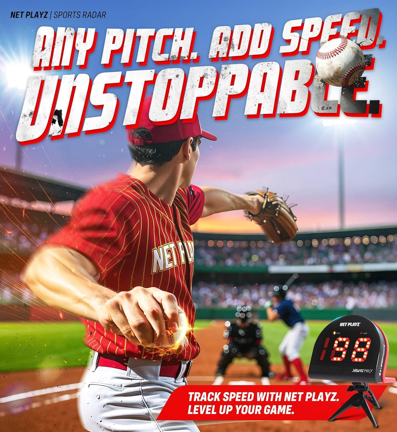 Baseball Radars, Speed Sensors Training Equipment (Hands-Free Radar Guns, Pitching Speed Guns) | Baseball Gifts, High-Tech Gadget & Gear for Baseball Players