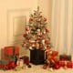 thumbnail image 4 of Árbol de Navidad Preiluminado Mini en Maceta, 78 Luces LED Blancas Cálidas, Base con Batería, Ideal para Mesa y Fiesta, 4 of 7