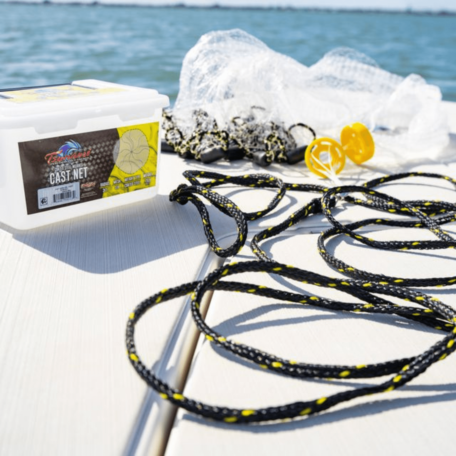 Tsunami Cast Net 6' 3/8" Mesh - Coated Steel, 0.75 lb/ft