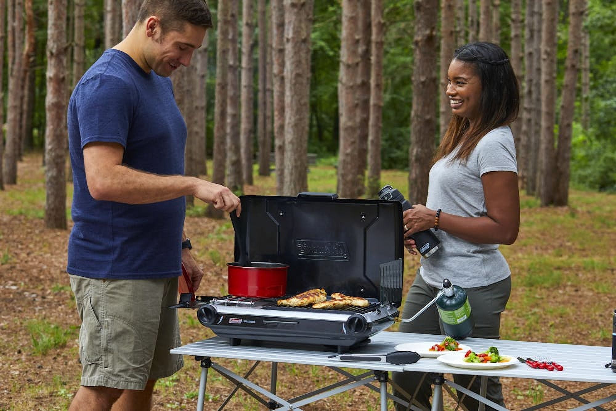 Coleman Tabletop Propane Gas Camping Grill/Stove, 2-Burner