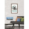 thumbnail image 2 of NFL Miami Dolphins - Drip Helmet 20 Wall Poster, 14.725" x 22.375", Framed, 2 of 3
