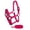 Pink, variant on Showman Pony Triple Ply Nylon Halter w/ Lead Rope (Pink)