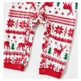 thumbnail image 6 of PatPat Christmas Pajamas 2 Piece Family Matching Pjs Set Long Sleeve Top & Pants Reindeer and Snowflake Sleepwear, Red, 9-12M, 6 of 11