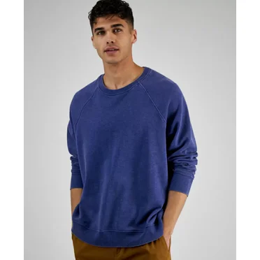 And Now This Men’s Raglan Sweatshirt, Blue