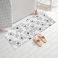 thumbnail image 2 of Pioneer Flower Floral Print Pattern Bathroom Rugs Mat, Non Slip Microfiber Bathroom Rug with Rubber Backing, Soft Mats for Bathroom Floor Tub Shower, 24"x60", 2 of 5
