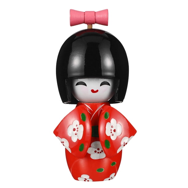 Yardwe Muñeca Kimono Japonesa – Adorno De Mesa Con Bata De Raso, 30 Cm, Multicolor