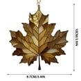 thumbnail image 3 of Twfbrm Fall Maple Leaves Hanging Ornaments for Tree, 4" Acrylic Flat Autumn Foliage Shaped Decorative Pendant, Stained Glass Maple Leaf Suncatcher Thanksgiving Decorations for Home Party Window, 3 of 9