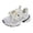 Grey, variant on Gyujnb Mesh Hook and Loop Athletic Sneakers Breathable Running Shoes (Little Girls, Big Girls),2.5