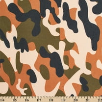 Ottertex™ Printed Canvas Fabric Waterproof Outdoor 60" Wide 600 Denier By The Yard - Brown Military Camo