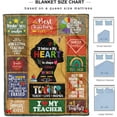 thumbnail image 4 of Teacher Gifts, Teacher Blanket 60"x50",Teacher Gifts for Women Teacher Appreciation Gifts, for Teachers Day Soft Warm Throw Blanket, 4 of 6