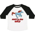 thumbnail image 3 of Inktastic Born to Run Wild Galloping Horse Boys or Girls Toddler T-Shirt, 3 of 5