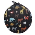 thumbnail image 1 of Here's a refined and professional product description based on your input:\n\n \n\n**Round Seat Booster Cushion with Animal Pattern – Non Slip High Chair, 1 of 3