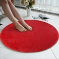 thumbnail image 5 of Winty Carpet,Floor Mat,80Cm Soft Coral Velvet Round Rug Anti-Skid Doormat Carpet Bath Living Room Rug,Area Rugs, 5 of 8