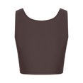 thumbnail image 5 of USSUMA Sleeveless Women Tops Dressy Casual Crop Basic Tank Yoga Sport 2022 Trendy T-Shirt Shirts Solid Cropped Short Tunics Top Plus Size for Women Round Neck Summer Blouse, 5 of 5