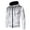 White, variant on SWSMCLT Men's Long Sleeve Hoodie Polka Dot Hooded Sweatshirt Pockets Fall Casual Outdoor Fashion Hoody Lightweight Full Zip Slim Fit Black 44