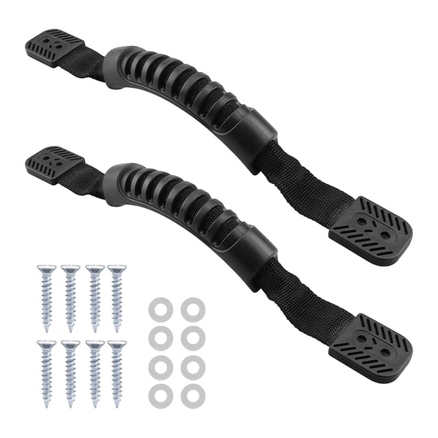 2 Piezas Mango para Kayak Empuñadura Ergonómica Antideslizante Nylon Universal para Barcos Fácil Montaje Adecuado para Deportes Acuáticos Entus