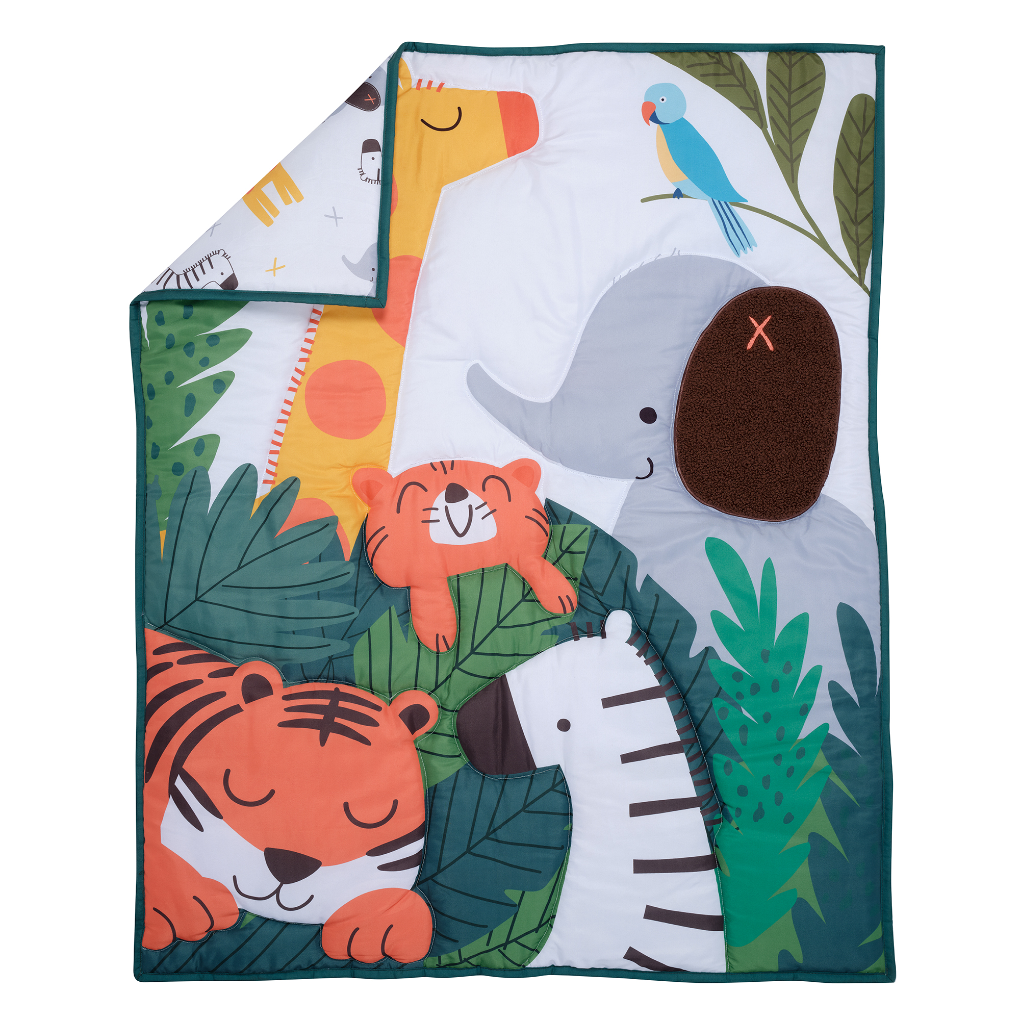 Bedtime Originals Lollipop Jungle 3-Piece Baby Nursery Crib Bedding Set