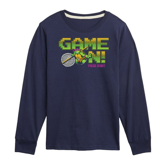 Teenage Muntant Ninja Turtles - Game On Don - Toddler And Youth Long Sleeve Graphic T-Shirt