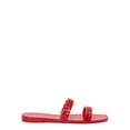 thumbnail image 2 of Time and Tru Women's Jelly Chain Slide Sandals, 2 of 7