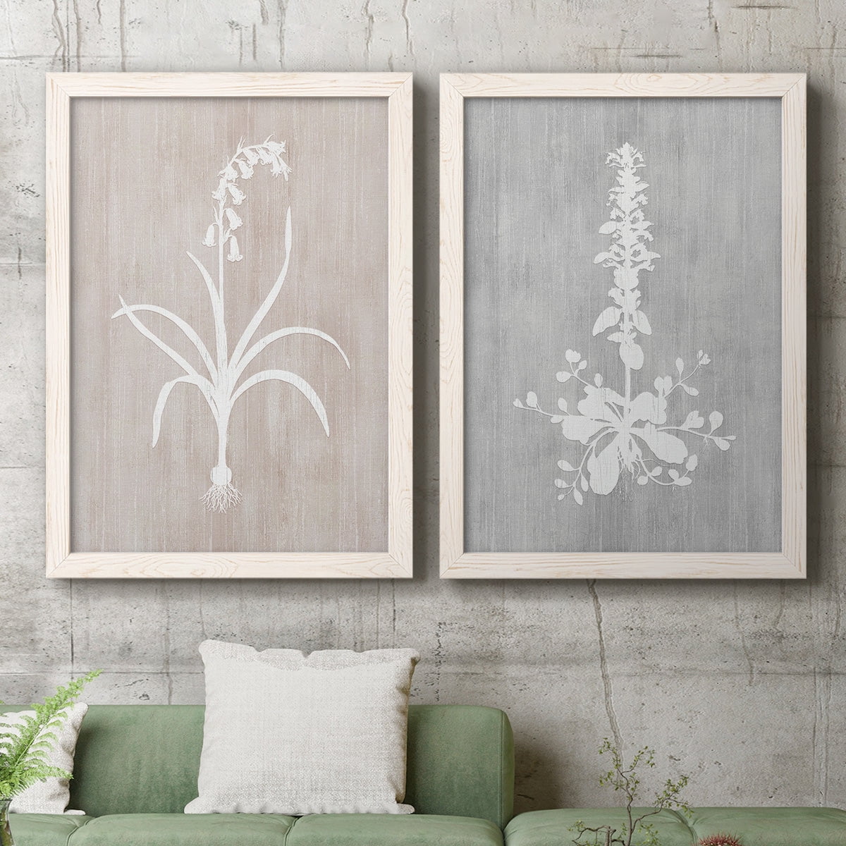 Botany Beauty I - Premium Framed Canvas 2 Piece Set - Ready to Hang