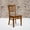 Cherry Wood Seat/Cherry Wood Frame, variant on Emma + Oliver 2 Pack Ladder Back Walnut Wood Restaurant Chair - Burgundy Vinyl Seat