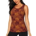 thumbnail image 1 of Balery fall Maple Camiseta sin mangas estampada ligera para mujer, tops de entrenamiento sin mangas, camisetas de yoga transpirables de secado rápido.-XX-Large, 1 of 7
