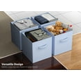 thumbnail image 5 of Sorbus Fabric Storage Bins 11" Foldable Cubes With Handles For Pantry, Cubbies, Toy And Closet Shelving Organization - 6Pk (Pastel Blue), 5 of 6