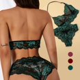 thumbnail image 2 of Conjunto de lencería para damas Lencería para damas Encaje Sexy Deep V Ropa Interior Transparente Bragaspangjing, 2 of 4