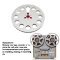 thumbnail image 3 of Empty Tape Reel, 1/4 7 Inch Aluminum Metal Reel, Aluminum Alloy Universal Open Reel Sound Tape Empty Take Up Reel, for  Studer Universal Opening Machine Parts, 3 of 7