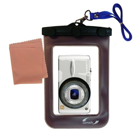 Gomadic Waterproof Camera Protective Bag suitable for the Panasonic Lumix DMC-FX01 - Unique Floating Design Keeps Camera Clean and Dry