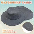 thumbnail image 5 of Ponytail Sun Bucket Hats for Women Men Wide Brim UPF 50+ Fishing & Beach Hats, 5 of 5