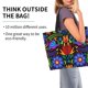 thumbnail image 2 of Balery Colorful Floral Bolsa Tote Estilo Estético con Cremalleras, Bolsa de Hombro, Bolsa de Compras Grande y Plegable, 2 of 8