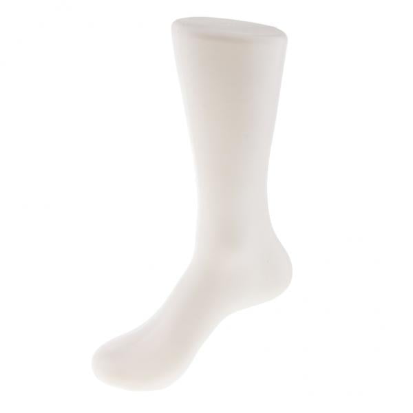 Foot Mannequin Dummy Mould Sandal Shoes Socks Display Model 36cm Male White 