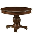 thumbnail image 2 of Cherry Round Dining Table Set 5 Chateau De Ville 64170 Acme Traditional Classic, 2 of 5