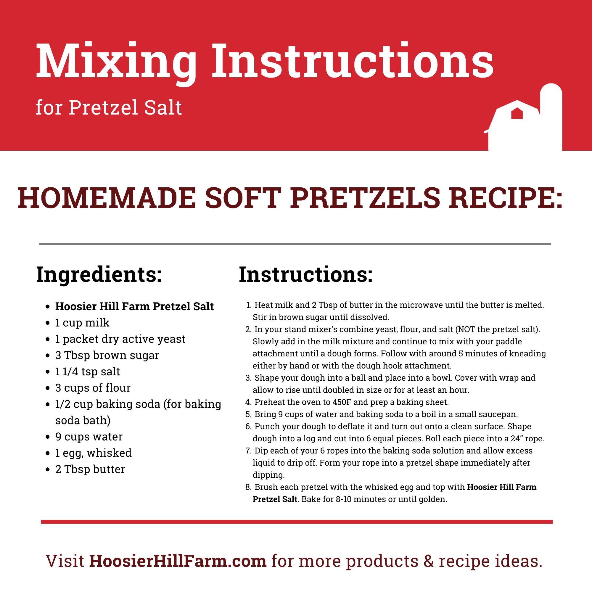 Hoosier Hill Farm Coarse Pretzel Salt, 5 lb Jar