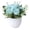 Blue, variant on CSSJKYJ Small Fake Plant Mini Rose Potted Plants with With Flower pot for Home Indoor Outdoor Small Decorations,White