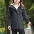thumbnail image 2 of zuwimk lightweight Jacket for Girls Kids Toddler Girls' Print Water-resistant Jacket(4-5 Years,Dark Gray), 2 of 7