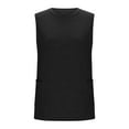 thumbnail image 5 of Tdoqot Womens Tank Tops with Pockets- Crewneck Loose Fit Sleeveless Summer Soft Casual Cotton Shirts Black Size 4XL, 5 of 6
