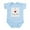 Sky Blue, variant on CafePress - I Love My Zia Infant Bodysuit - Baby Light Bodysuit, Size Newborn - 24 Months