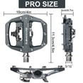 thumbnail image 7 of BUCKLOS SPD Pedals PD-M680 MTB Mountain Bike Clip in Dual Sided Pedals - Road Bike Flat & Clipless Sealed Bearing Bicycle Clips Pedal Compatible with Shimano SPD Cleats (9/16" Aluminum), 7 of 7