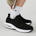 thumbnail image 6 of AMANSSE Men's Hands-Free Shoes Non Slip Running Walking Shoes Lightweight Breathable Slip on Sock Shoes Workout Gym Shoes Black Size 7.5, 6 of 6