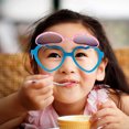 thumbnail image 5 of 1 par de gafas de sol con forma de corazón para niños y niñas, adorables gafas de sol, 5 of 5
