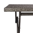 thumbnail image 6 of SAFAVIEH Akita Contemporary Modern Outdoor Patio Folding Table, Grey Brown/White, 6 of 13