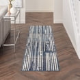 thumbnail image 2 of Nourison Grafix Modern Blue Grey 2'3" x 7'6" Area Rug (2x8), 2 of 6